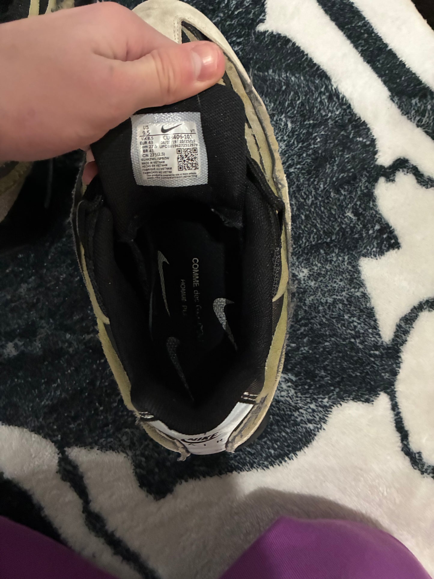 NIKE AIRMAX 95 CDG (9.5)