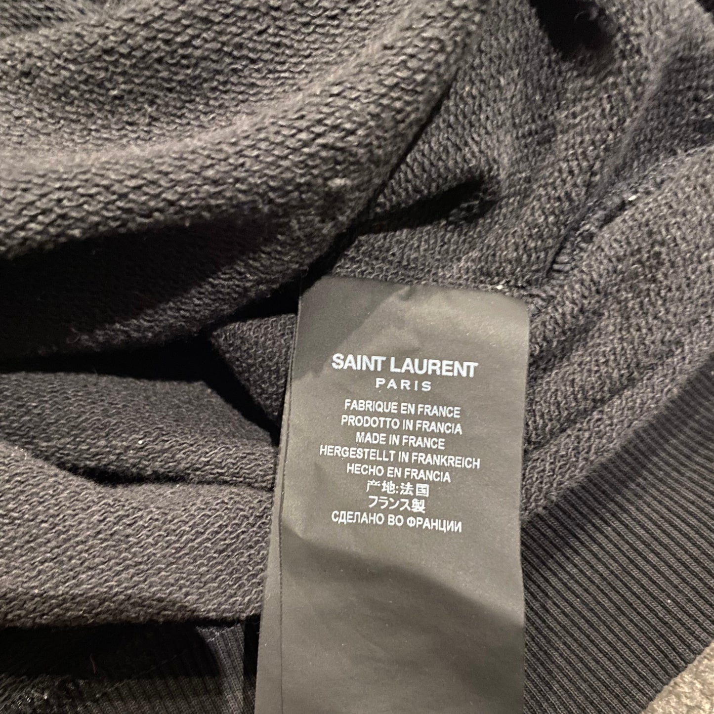 SAINT LAURENT PARIS CREWNECK (XS)