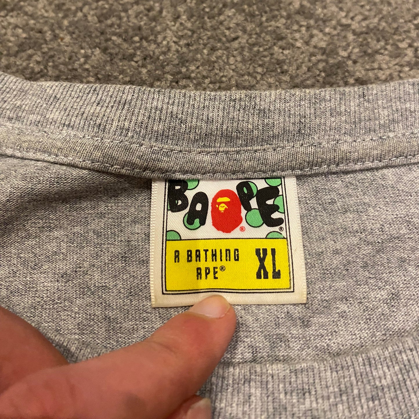 BAPE LONGSLEEVE (XL) FITS (M-L)