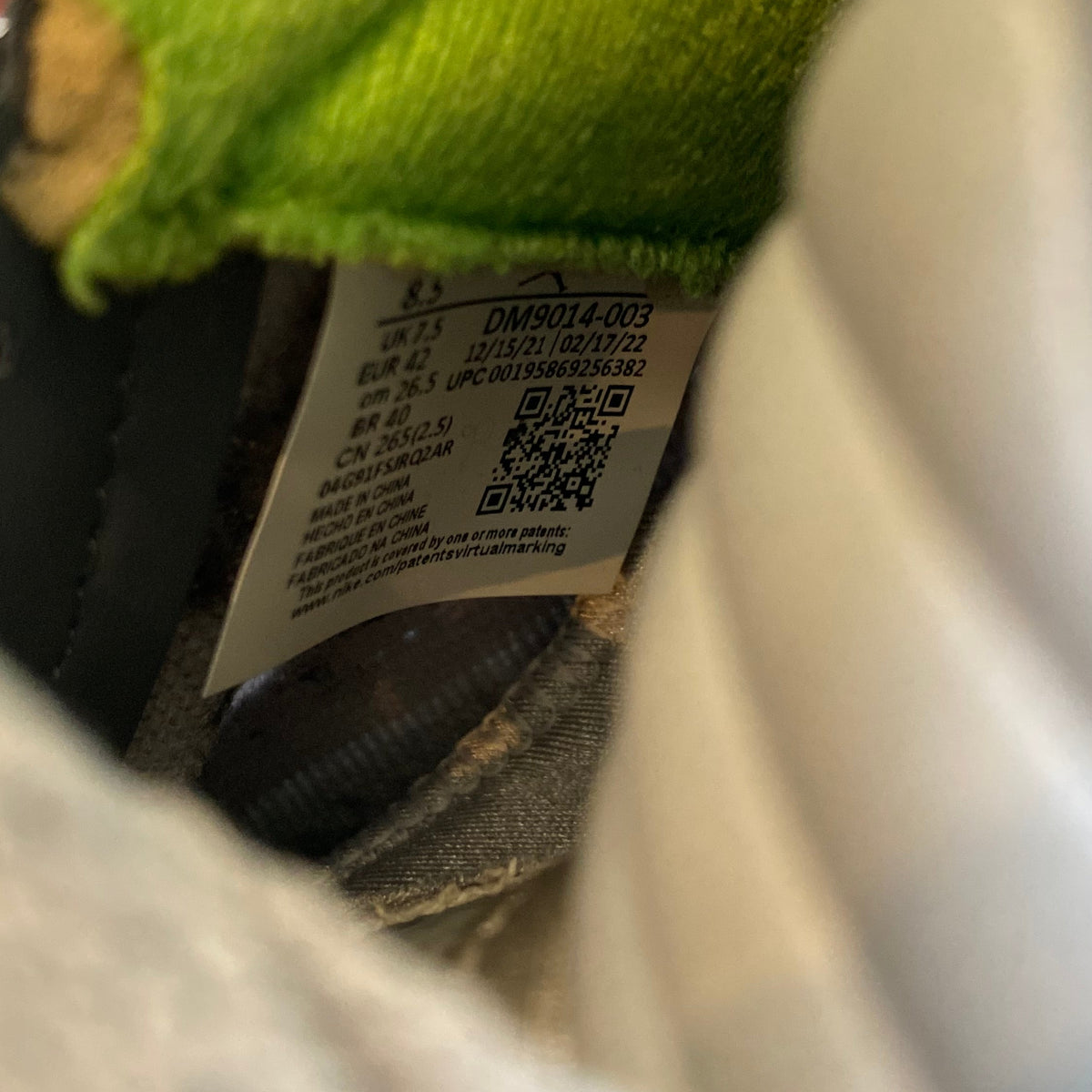 JORDAN 5 RETRO 'GREEN BEANS' (8.5)