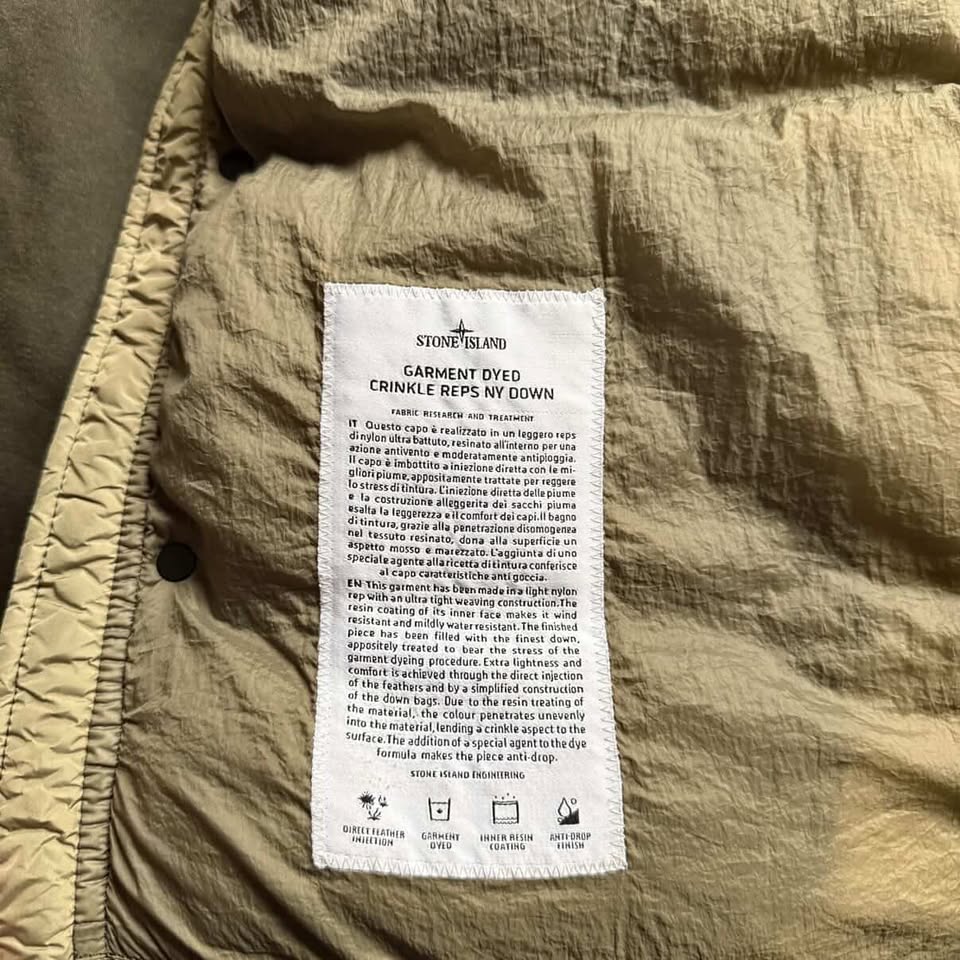 STONE ISLAND PUFFER FUR HOOD (L)