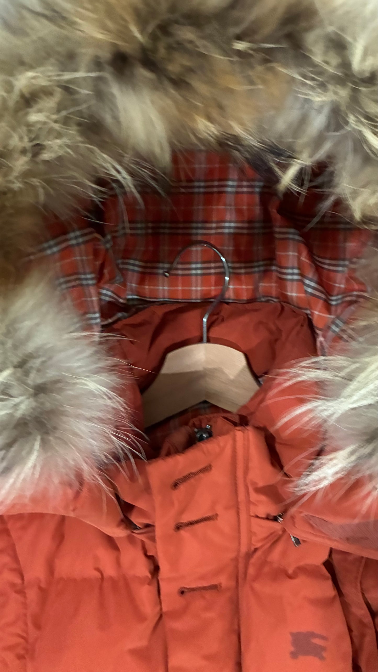 BURBERRY FUR PUFFER
