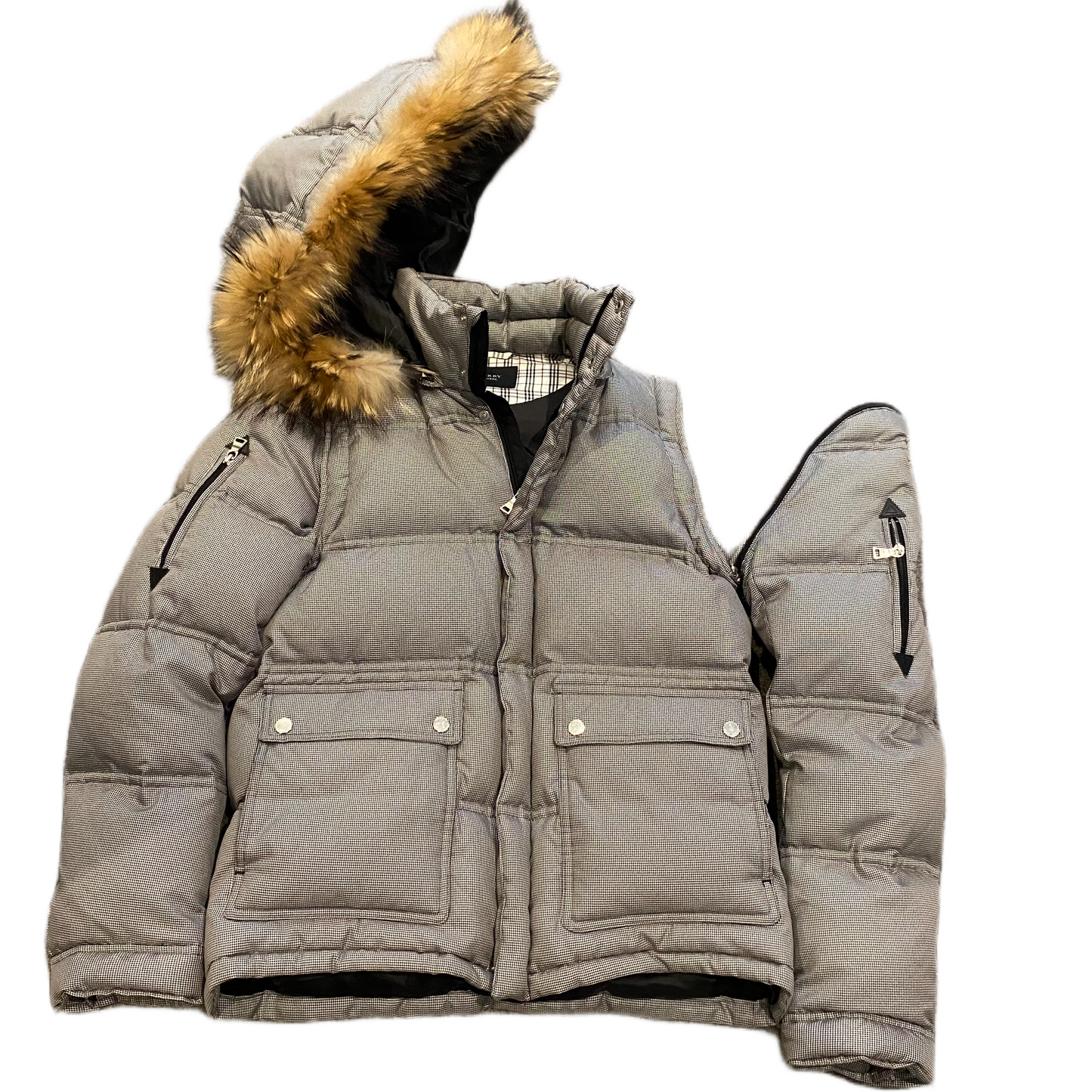 BURBERRY PUFFER JACKET (M)