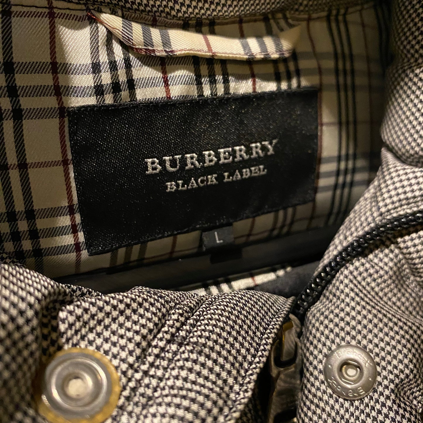 BURBERRY NOVACHECK FUR PUFFER