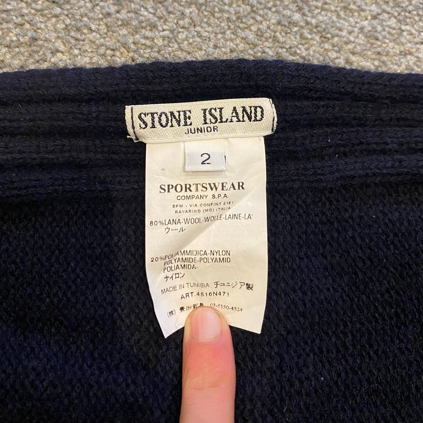 STONE ISLAND SCARF (XS)