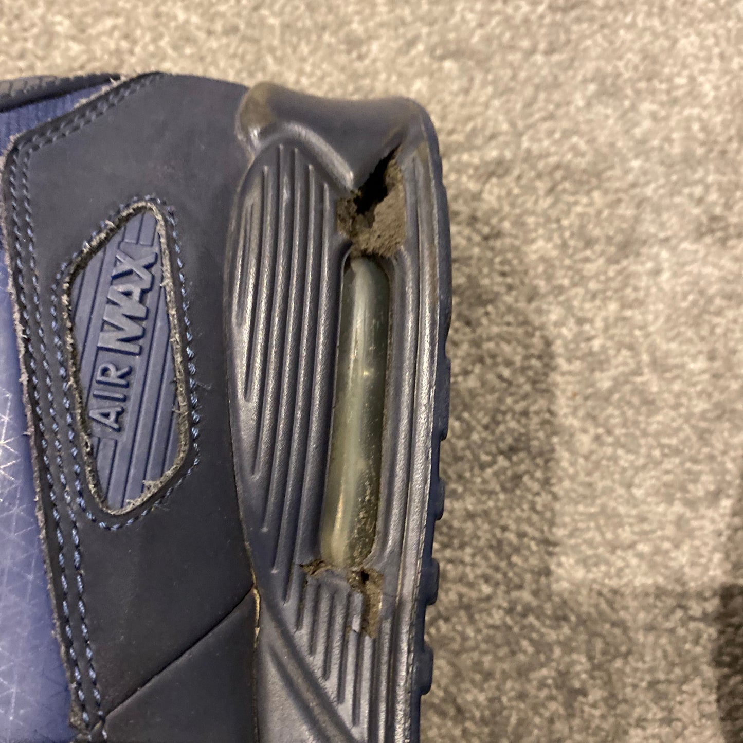 NIKE AIR MAX 90 TRIPLE NAVY (10)