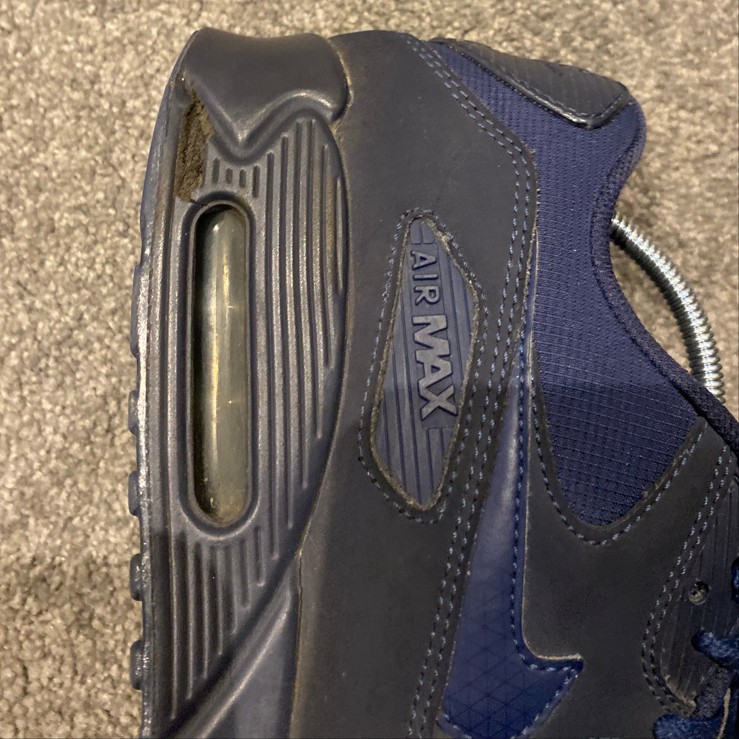 NIKE AIR MAX 90 TRIPLE NAVY (10)