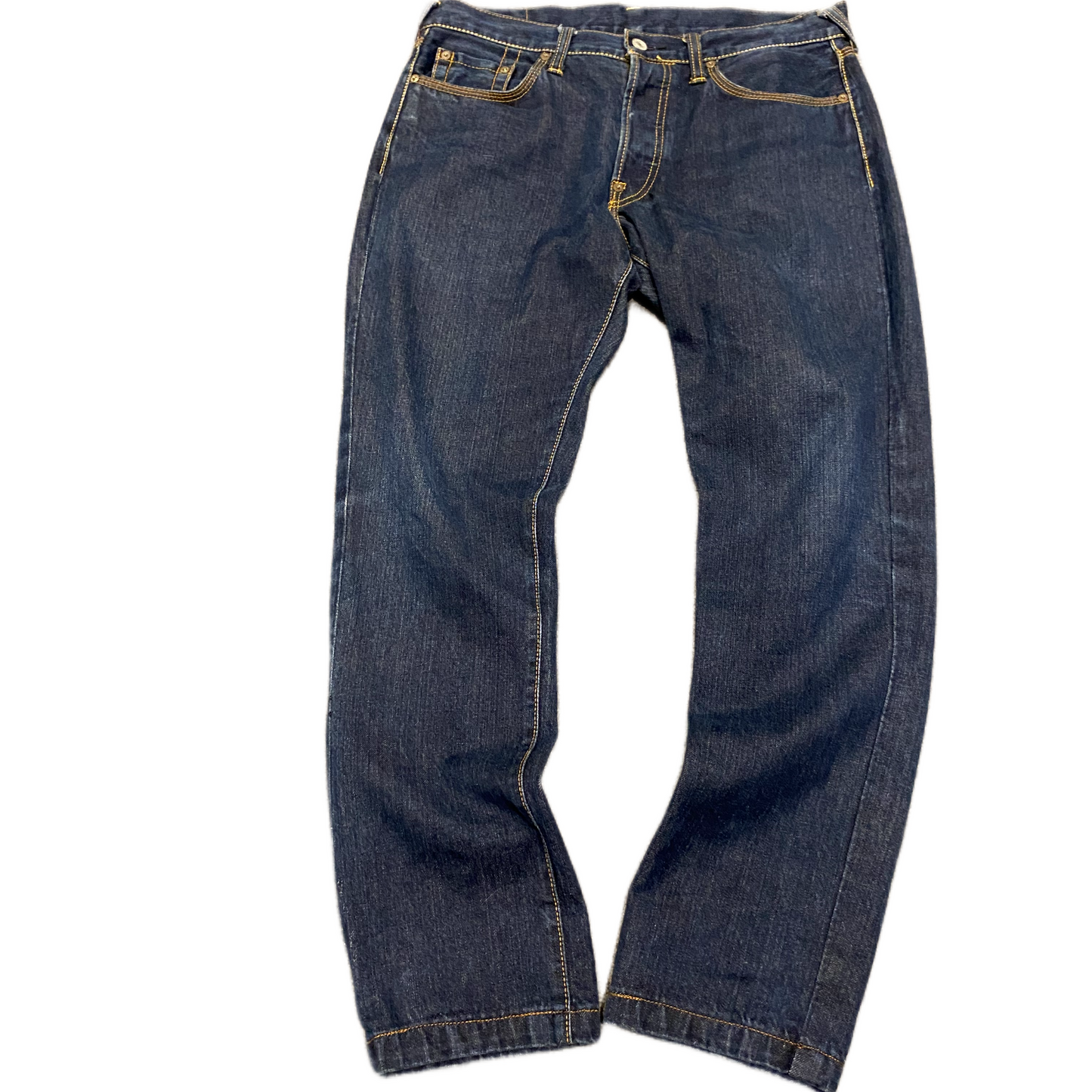 EVISU GREEN PAINT JEANS (32)