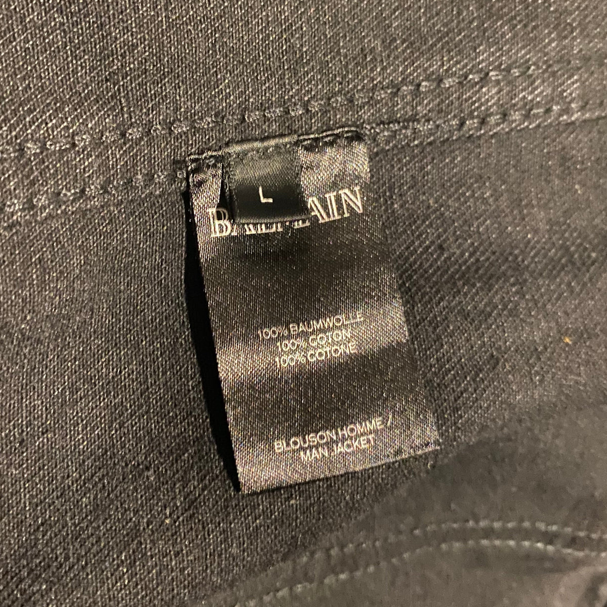 BALMAIN DENIM JACKET (L)