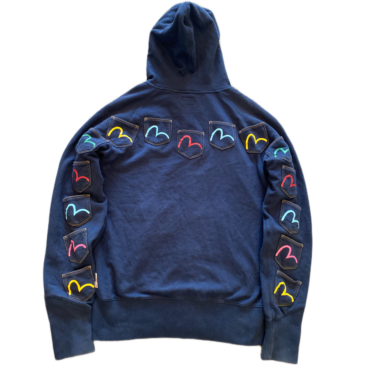 EVISU MULTIPOCKET HOODIE (M)