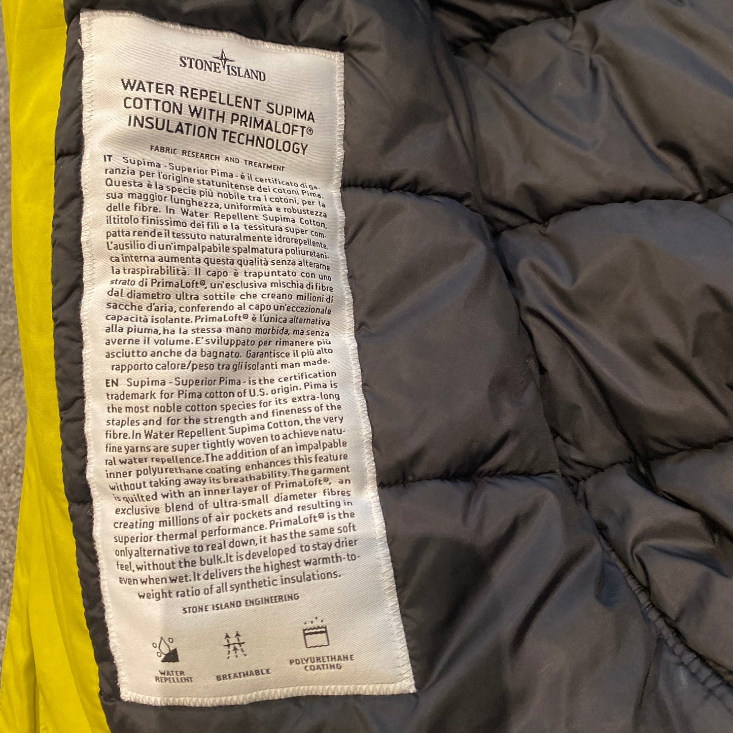 STONE ISLAND PRIMALOFT JACKET (M)