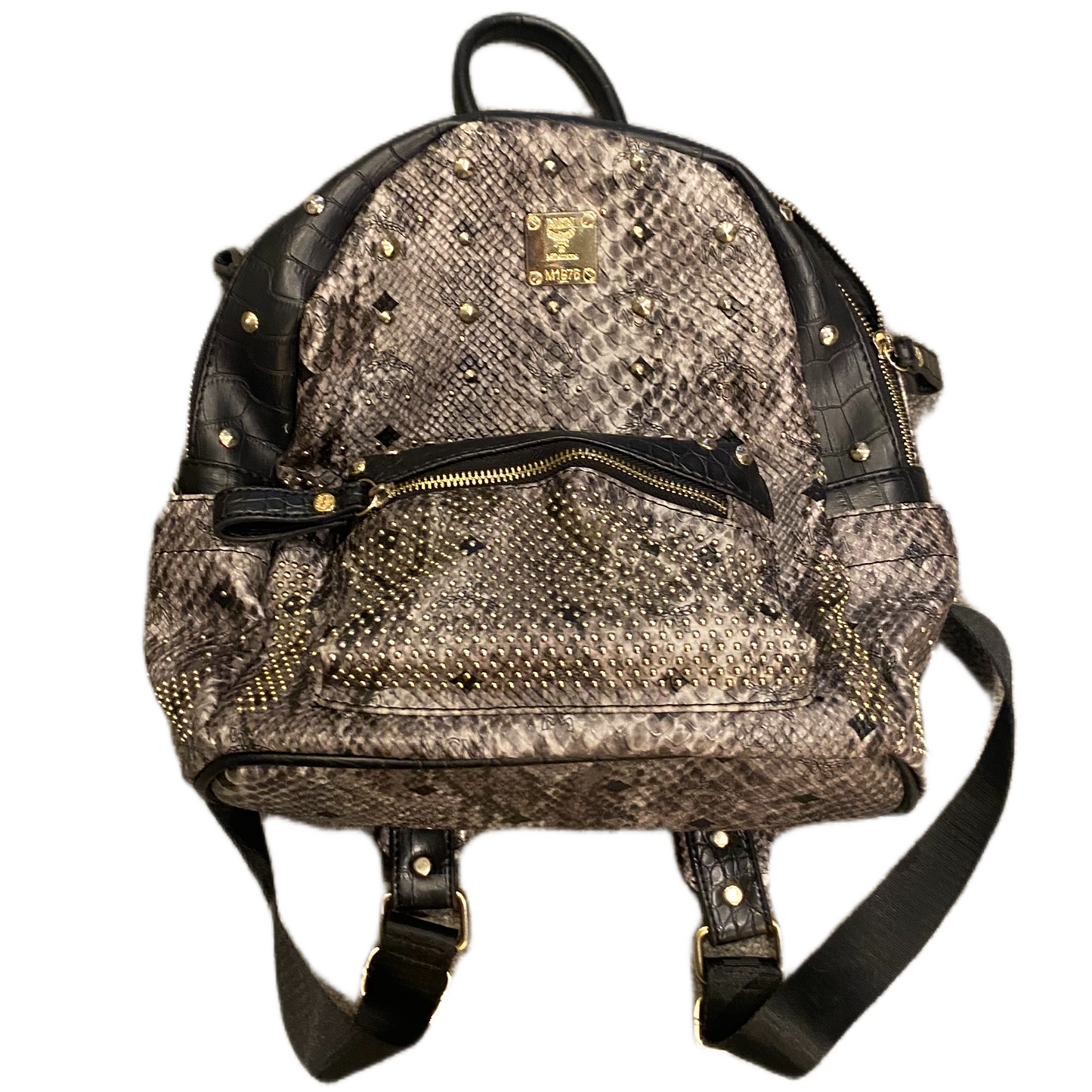 MCM SNAKESKIN BACKPACK (M)