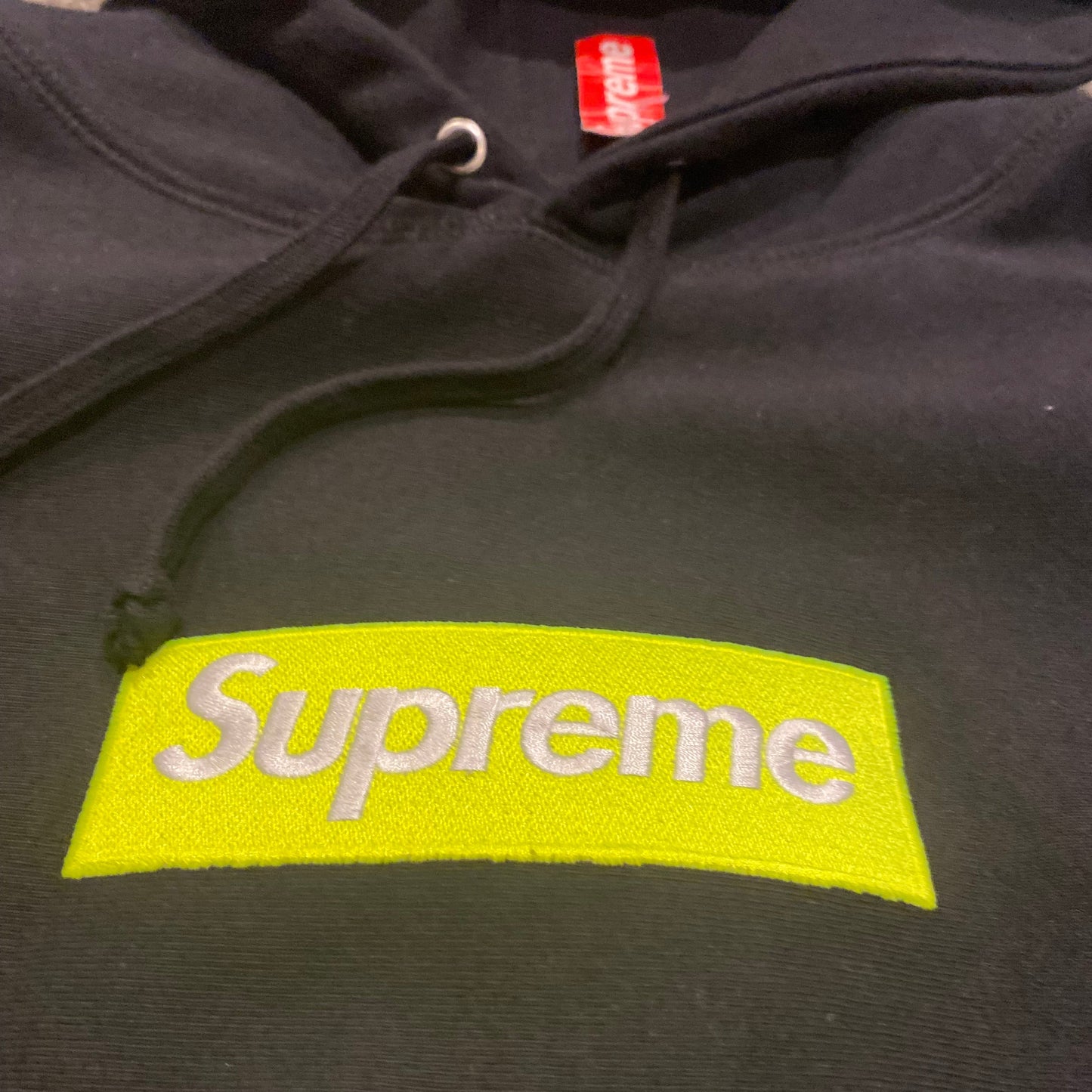SUPREME NEON BOGO HOODIE (L)